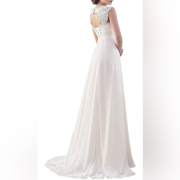 Wedding Dresses for Bride 2023 Sleeveless Lace - Picture 3 of 8